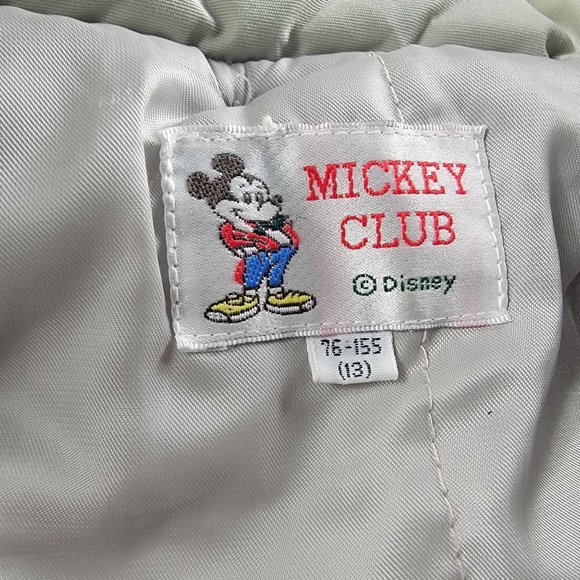 Disney Mickey Club Size 13 Beige Winter Jacket Outerwear Rain Outdoors Warm - Picture 7 of 14